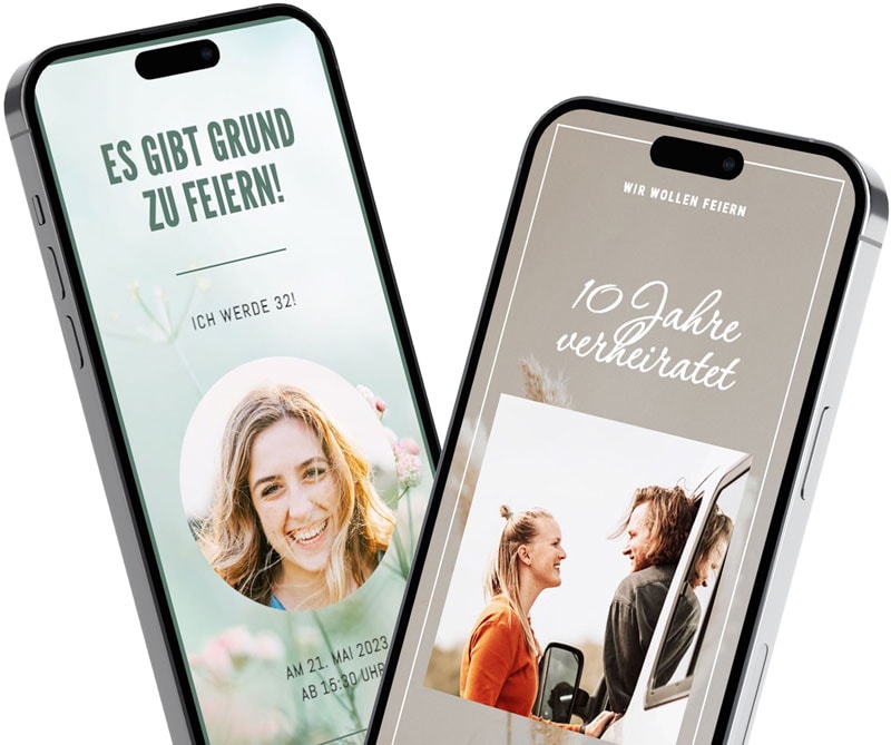Jetzt digitale Einladung gestalten: bezaubernd, einfach