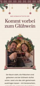 Einladungsvorlage für die Weihnachtsfeier – feierly