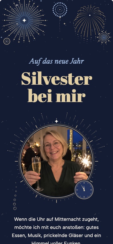 Einladungsvorlage für Silvester – feierly