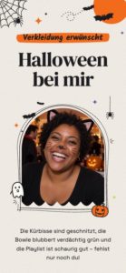 Einladungsvorlage „Spooky Scribble“ für Halloween – feierly