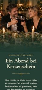 Einladungsvorlage „Ein Abend bei Kerzenschein“ für die Weihnachtsfeier – feierly